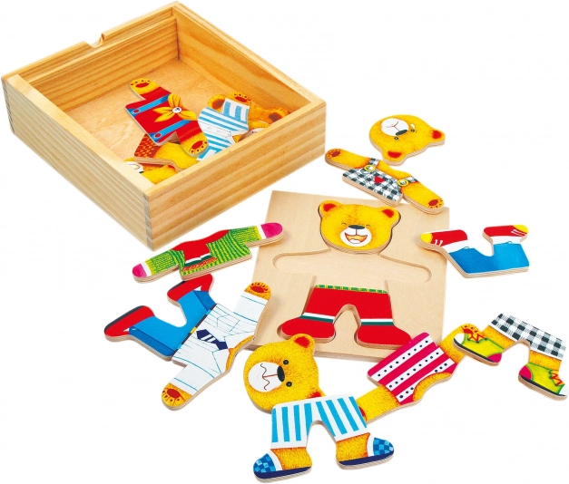 Puzzle Bino con armadio e orsetto