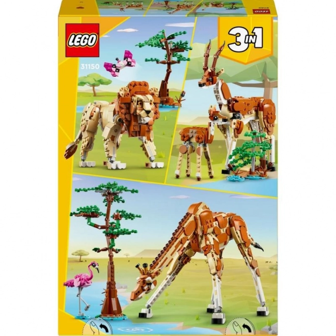 Animali Selvaggi Da Safari LEGO Creator 3-in-1