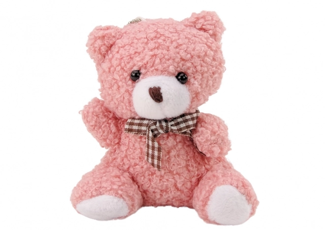 Orsetto Rosa Peluche Portachiavi 10 cm