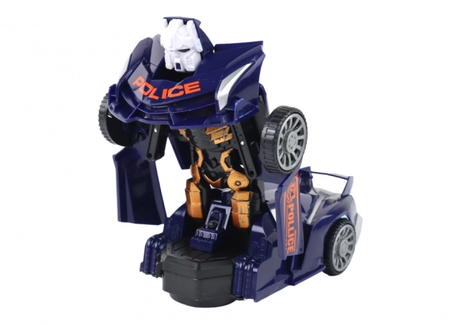 Macchina Robot Polizia Blu 2 in 1