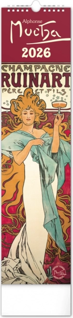 Calendario da parete Alfons Mucha 2026