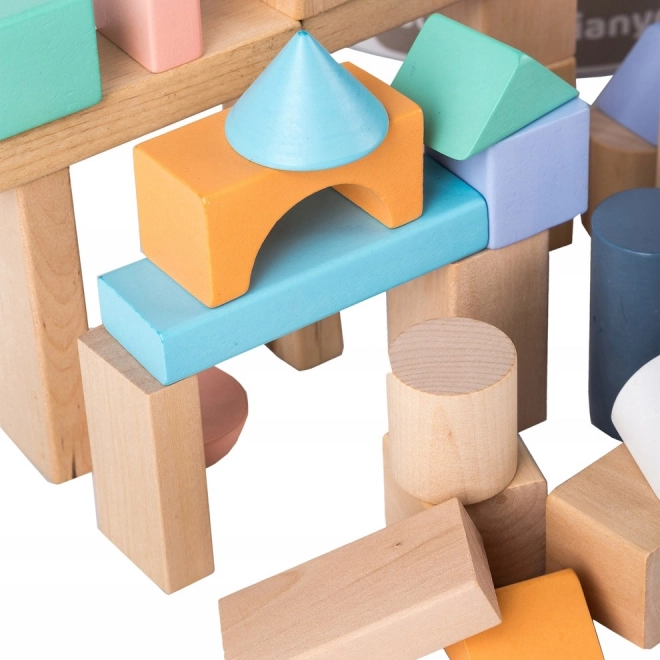 Blocchi di legno per bambini con contenitore Ecotoys