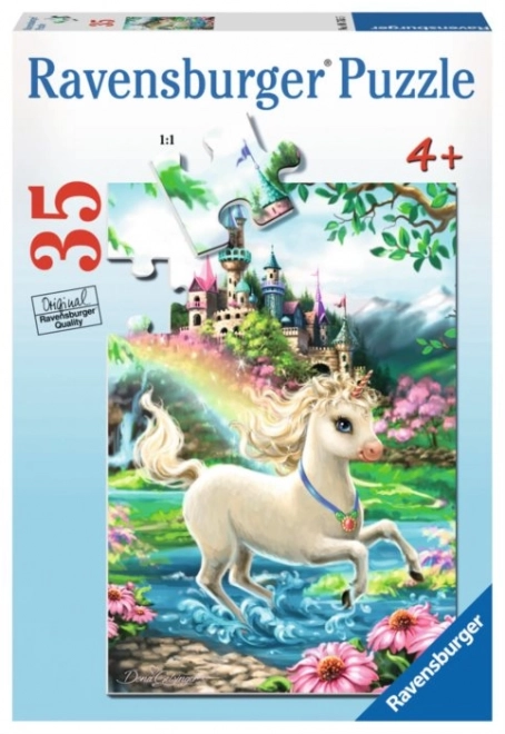 Puzzle Ravensburger Castello Unicorno 35 Pezzi