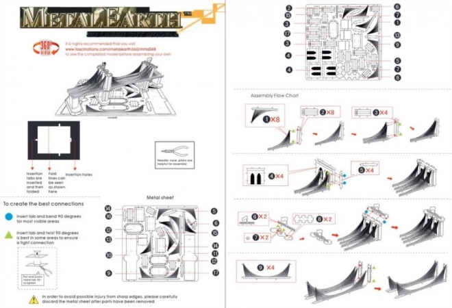 Puzzle 3D Metal Earth Ponte di Brooklyn