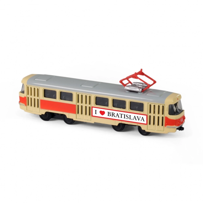 Tram retro in metallo 16 cm Bratislava