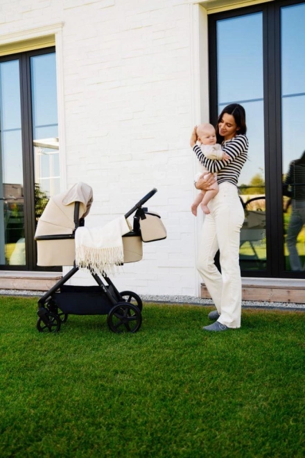 Passeggino combinato 2 in 1 MoMi Giselle beige 2024