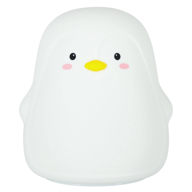 Lampada notturna a forma di pinguino, LED in silicone per bambini