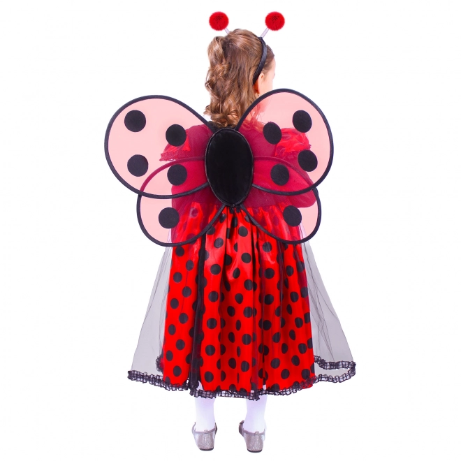 Costume da coccinella con ali e antenne