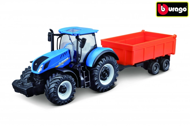 Trattore New Holland con Rimorchio in Scala 1:50 di Bburago