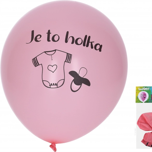 Palloncini gonfiabili 30 cm – set 5 pz, È una bambina