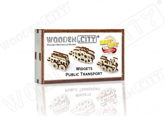 Puzzle 3D in legno - Trasporto Pubblico