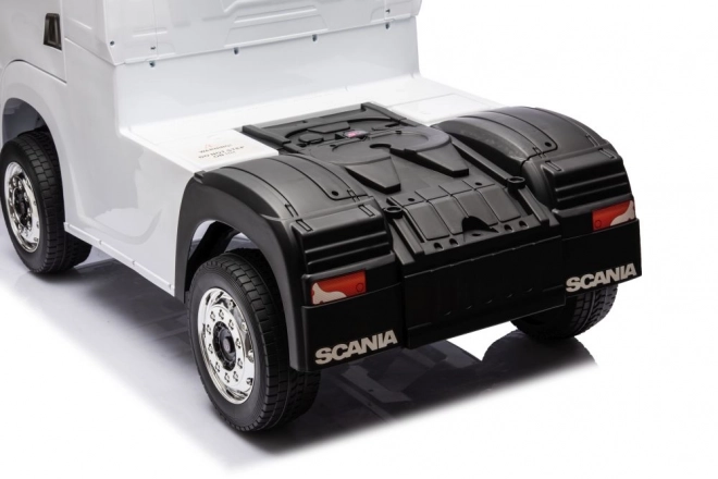 Auto giocattolo a batteria Scania bianco 4x4