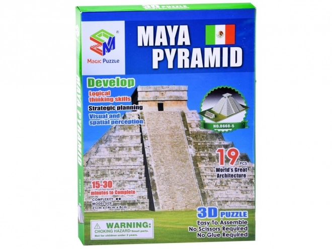 Piramide dei Maya Puzzle 3D