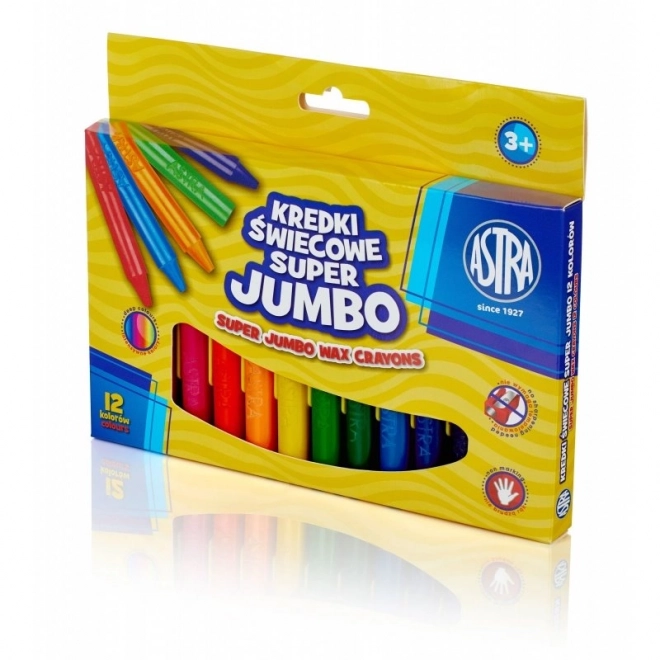 Pastelli a cera SUPER Jumbo 12 colori