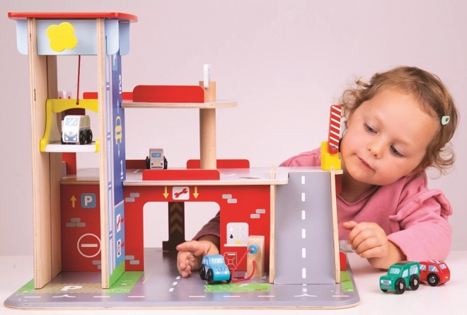 Garage con Parcheggio di Bigjigs Toys