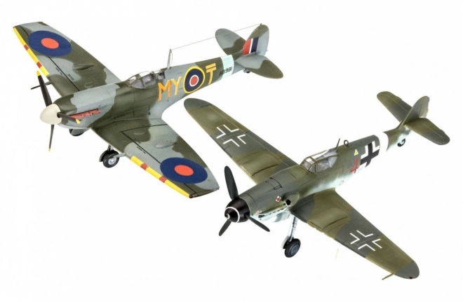 Modelli in plastica Messerschmitt Bf 109 G-10 e Supermarine Spitfire Mk.V