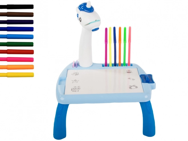 Tavolo da Disegno con Proiettore per Bambini