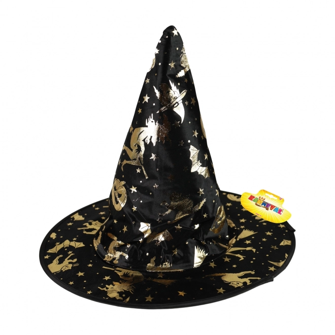 Cappello Strega Bambini Decorazione Oro