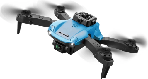 Mini drone RC pieghevole senza fotocamera SMARTLY, blu