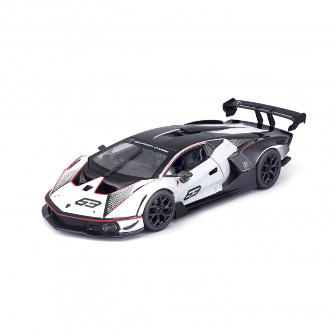 Modellino in scala 1:32 Lamborghini Essenza SCV12 bianco Bburago