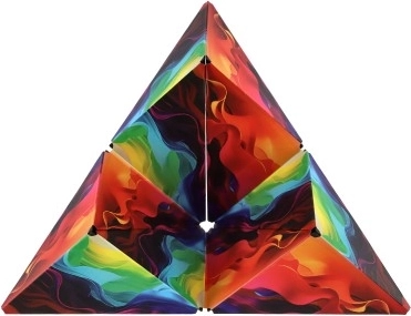 Cubo arcobaleno magnetico rompicapo