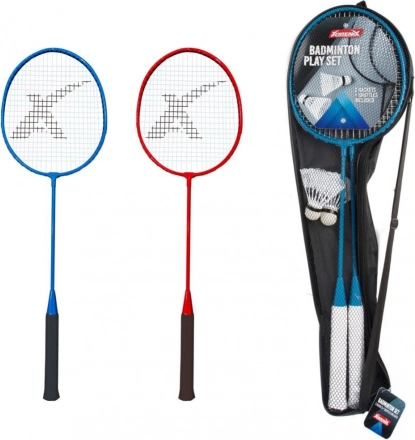 set di racchette da badminton e volani in custodia