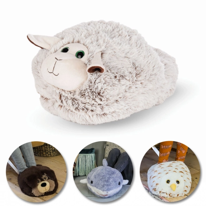 Pantofola Riscaldante Peluche Pecora Cozy Noxxiez