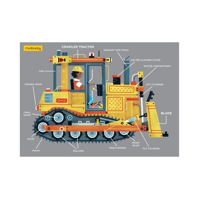 Puzzle Bulldozer 48 Pezzi