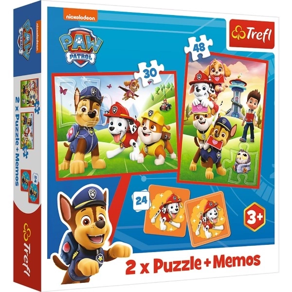 Puzzle 2 in 1 e gioco memory Psi Patrol