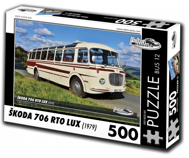 Puzzle autobus RETRO-AUTA Škoda LUX 1979 500 pezzi