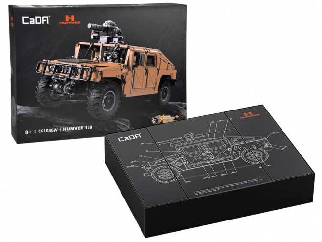 Set mattoncini auto militare Humvee