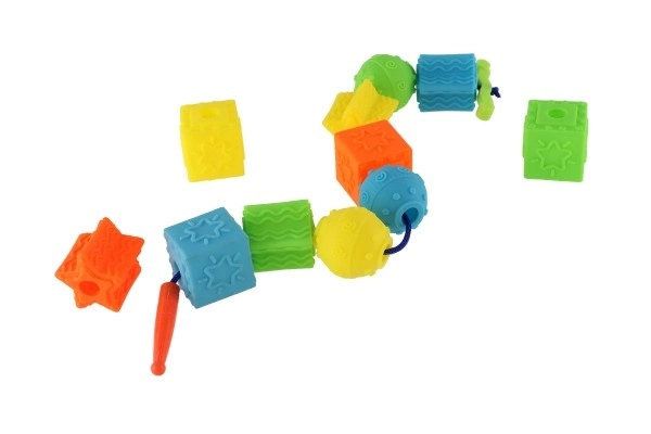 Gioco di infilatura forme in gomma 12 pezzi