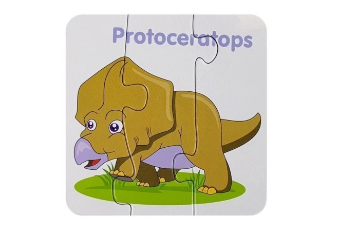 Puzzle educativi dinosauri inglese dieci connessioni