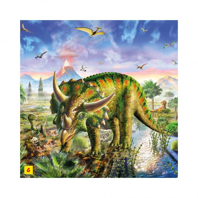 Puzzle con Figura di Dinosauro: Tyrannosaurus Rex 60 Pezzi