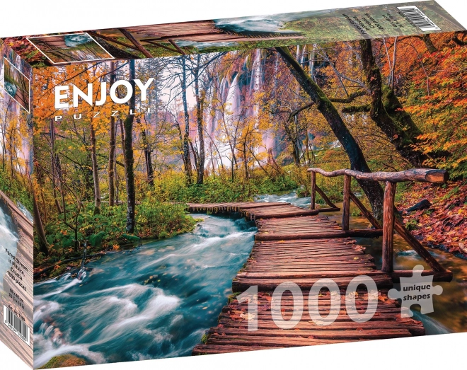 Puzzle Il Ruscello nel Bosco a Plitvice 1000 Pezzi