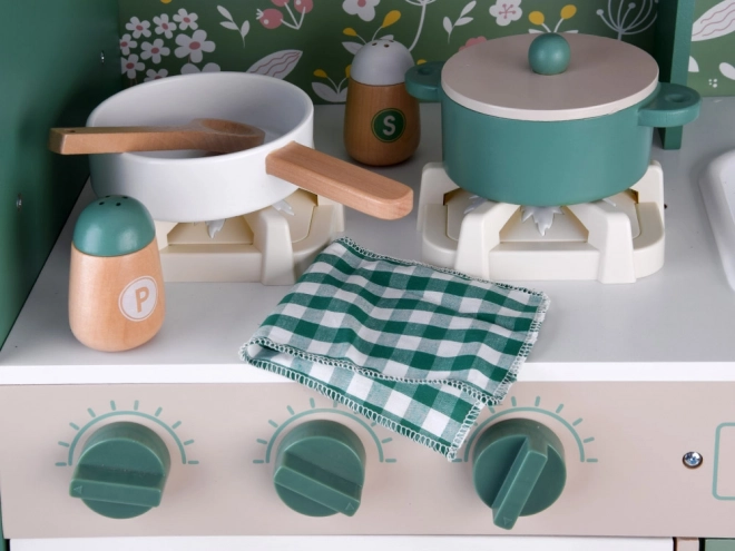 Grande frigorifero vintage da cucina in legno accessori per lavatrice ZA4833