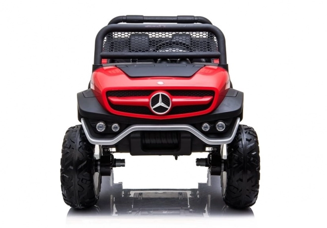 Auto a Batteria Mercedes Unimog Nero – Rosso