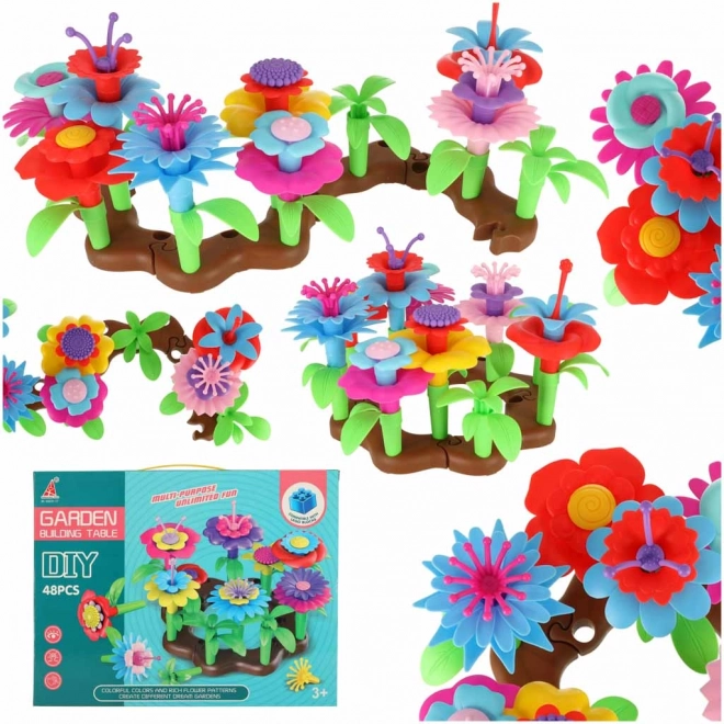 Set Costruzioni Fiori Creativi Giardino Fiorito 48 Pezzi