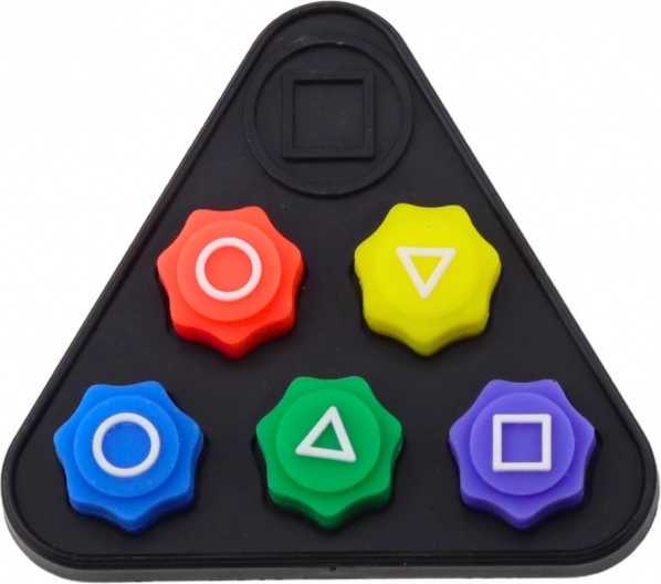 Gioco Gonggi con dadi dalla serie Squid Game con supporto triangolare