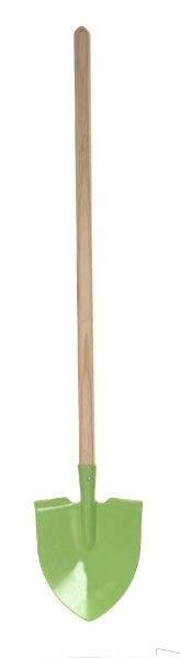 Pala appuntita verde con manico metallo/legno 80cm attrezzi