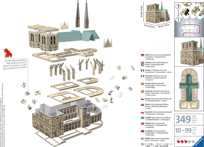 Puzzles 3D Cattedrale di Notre-Dame di Ravensburger
