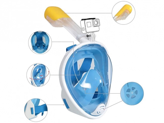 Maschera da snorkeling e immersione completa S/M SP0762 NI