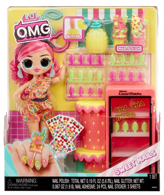 L.O.L. Surprise! OMG Studio per Unghie con Bambola - Pinky Pops Frutta