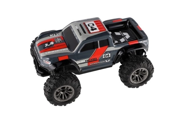 Auto RC fuoristrada plastica 25 cm grigio-rosso