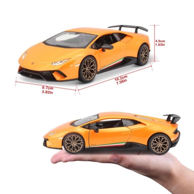 Modello Metallico Lamborghini Huracan Performmante Scala 1/24