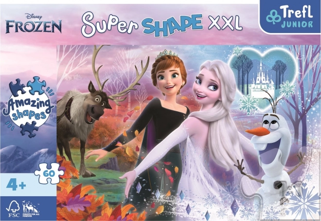 Puzzle Super Shape XXL Frozen 2: Sorelle Danzanti 60 Pezzi