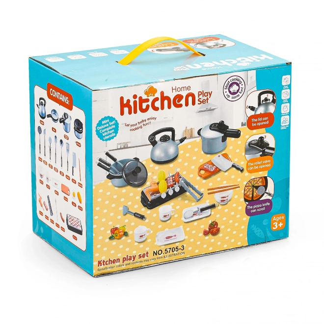 Set di accessori per cucina in miniatura per bambini