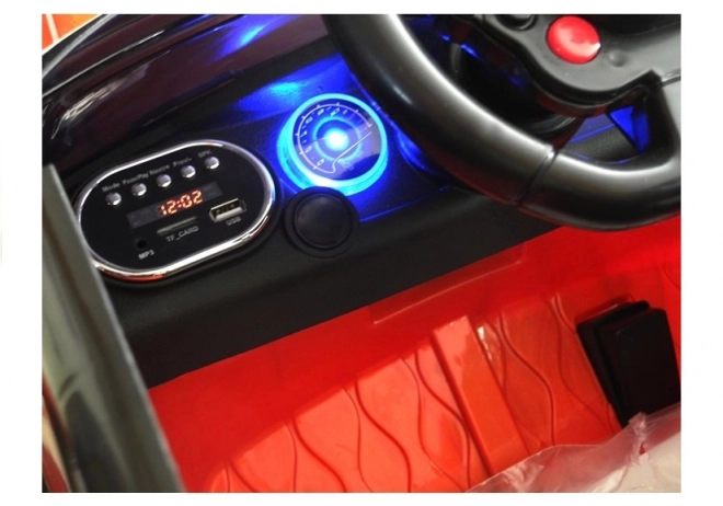 Auto a batteria per bambini con MP3 rosso