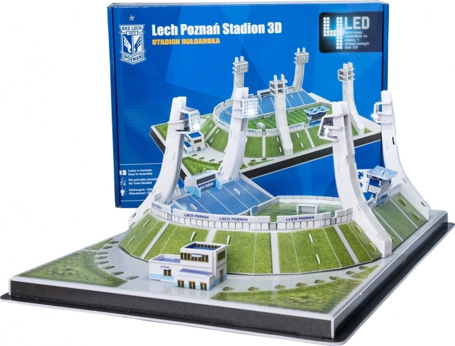 Puzzle 3D stadio di calcio Lech Poznań luminoso