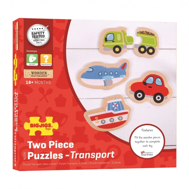 Puzzle Facile Bigjigs Toys Veicoli